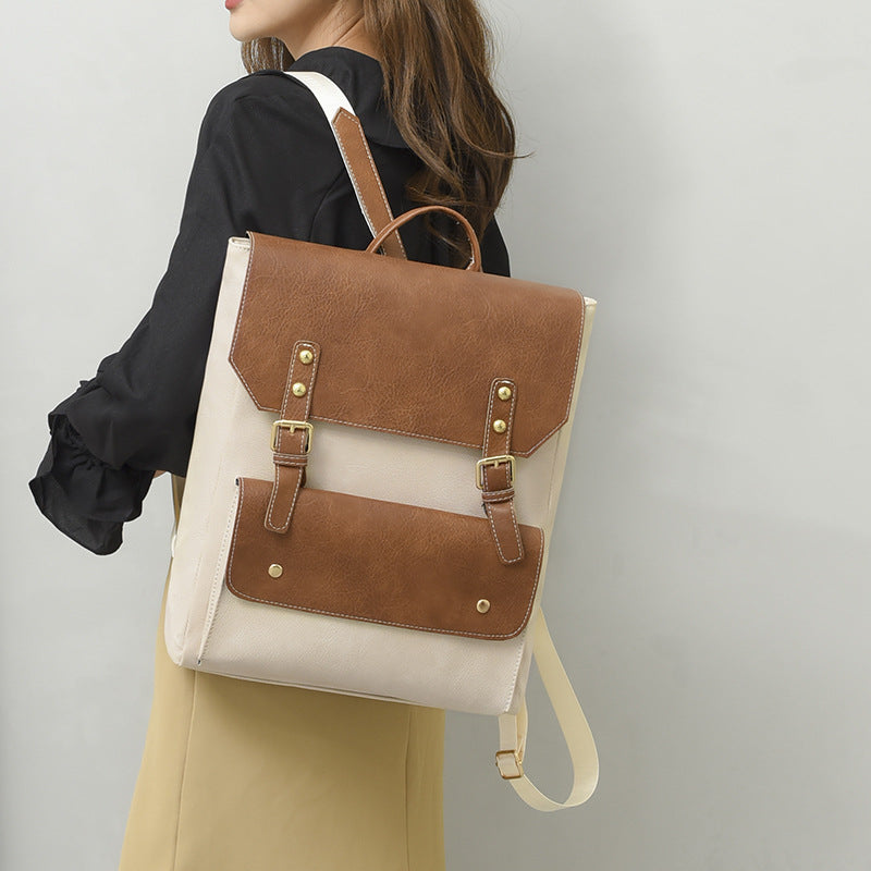 Mochila simple retro de estilo coreano