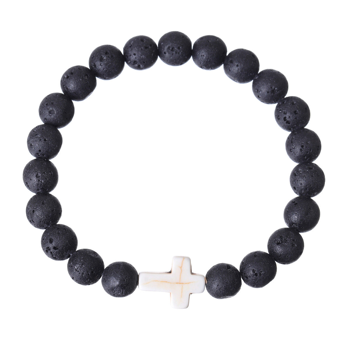 Bracelet perlé en croix de couleurs mélangées en pin impérial