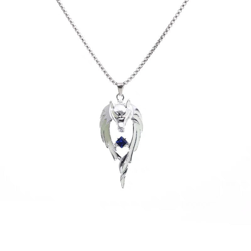 Enrouleur de ligne dominatrice, collier Noctilucent, pendentif Vintage, conception de Niche