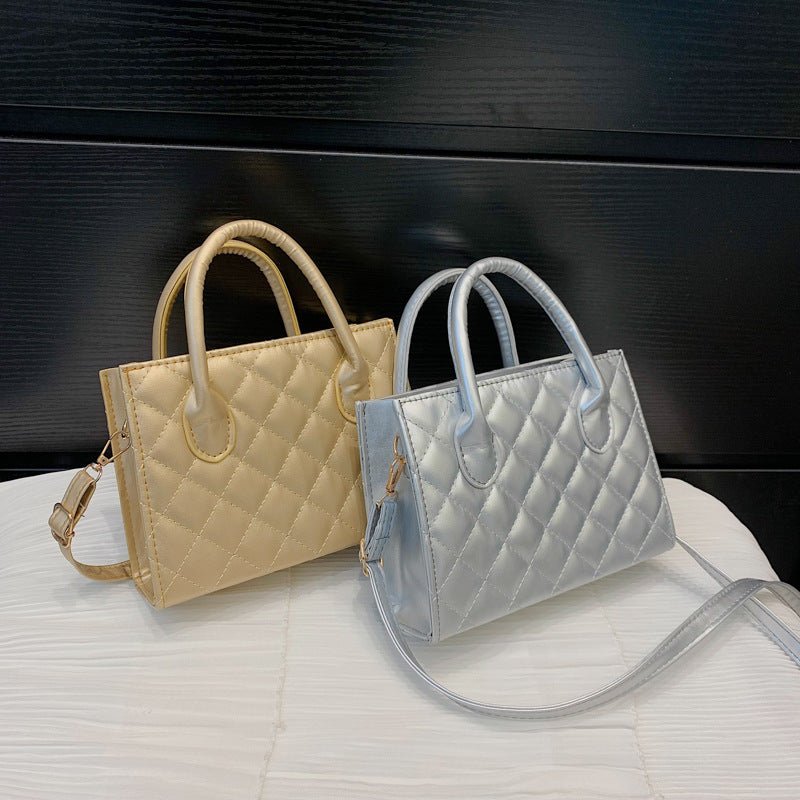 Bolso de hombro portátil retro rombo retro