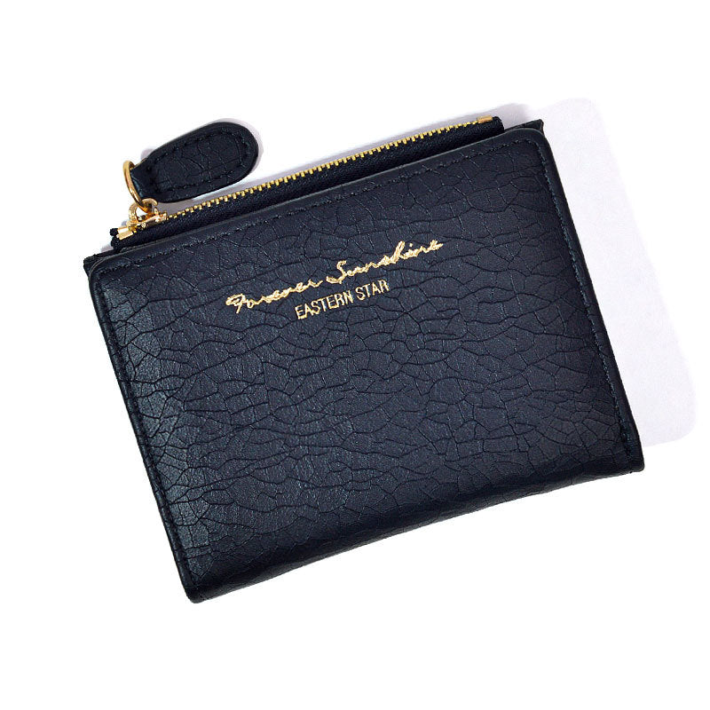 Cartera plegable retro de estilo coreano para mujer