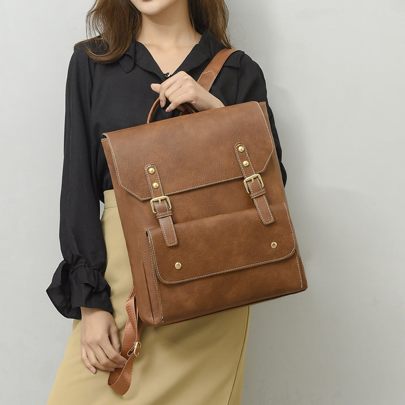Mochila simple retro de estilo coreano