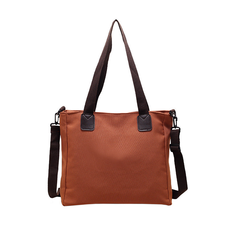 Sac à main en toile à bandoulière grande capacité