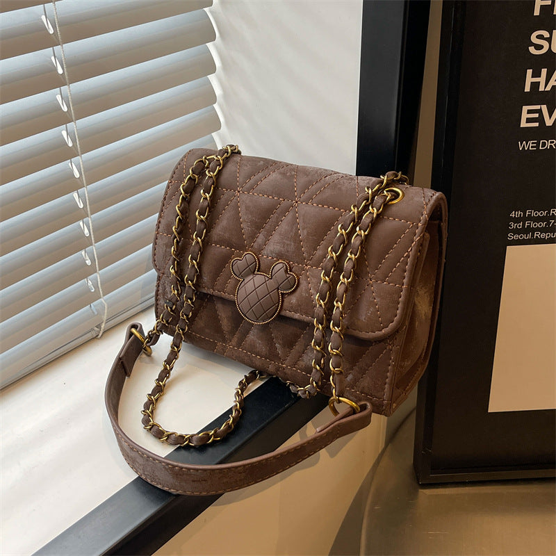 Bolso bandolera retro a la moda para mujer