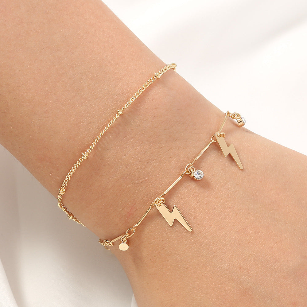 Special-interest Design Pentagram Tassel Bracelet 3-piece Set