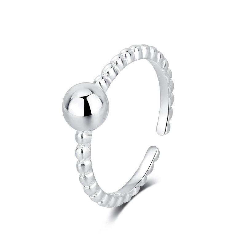 Bague perlée vintage pour femme