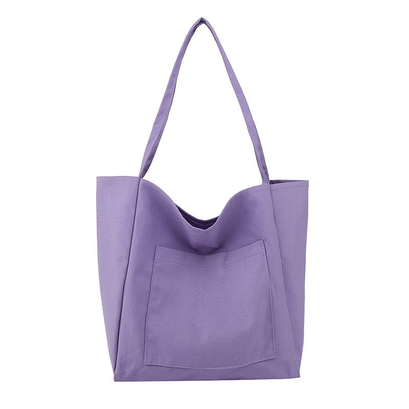 Sac en toile de grande capacité à bandoulière mode pour femmes
