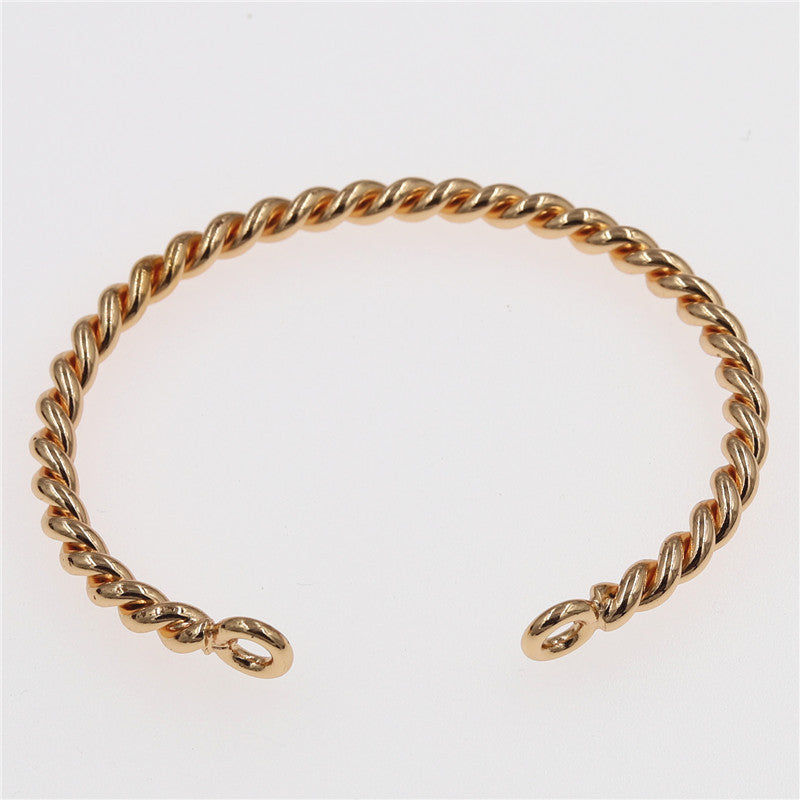 Bracelet torsadé rétro mode femme