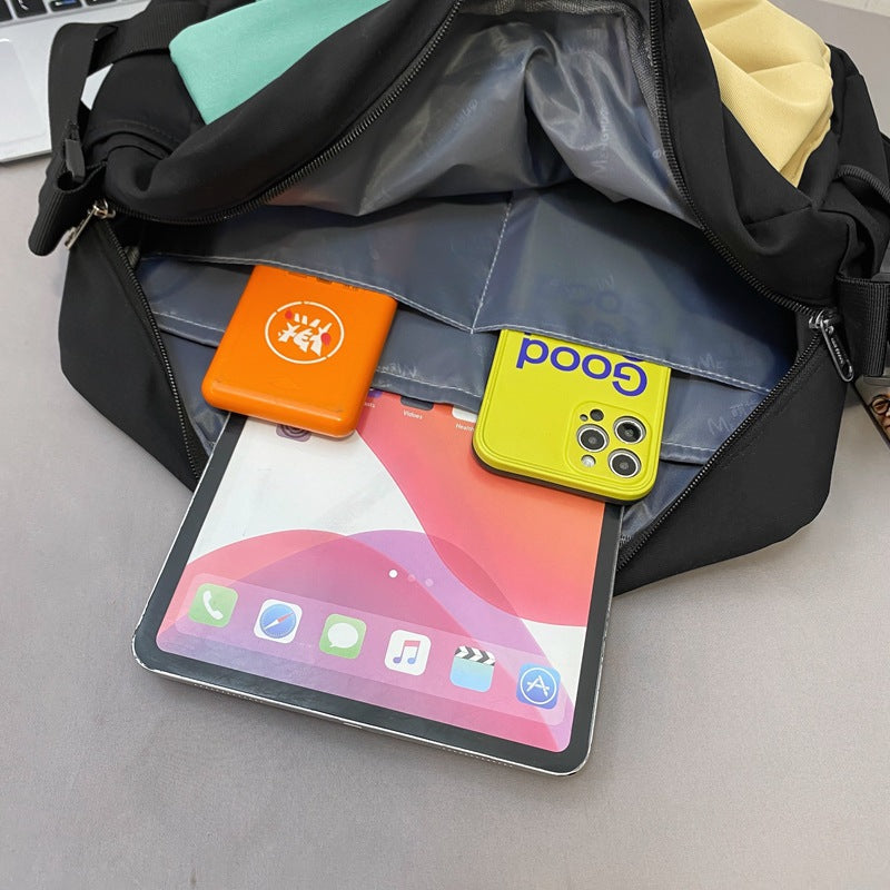 Outillage Style coréen contraste couleur étudiant sac à bandoulière style japonais rétro couleur correspondant