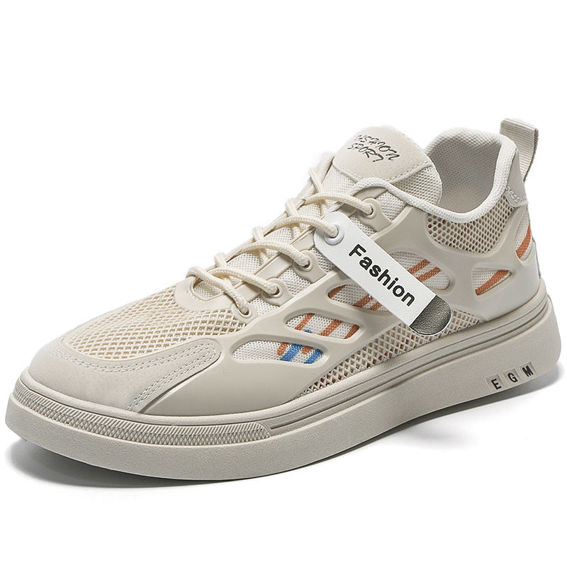 Zapatos planos deportivos de malla para estudiantes de secundaria, transpirables