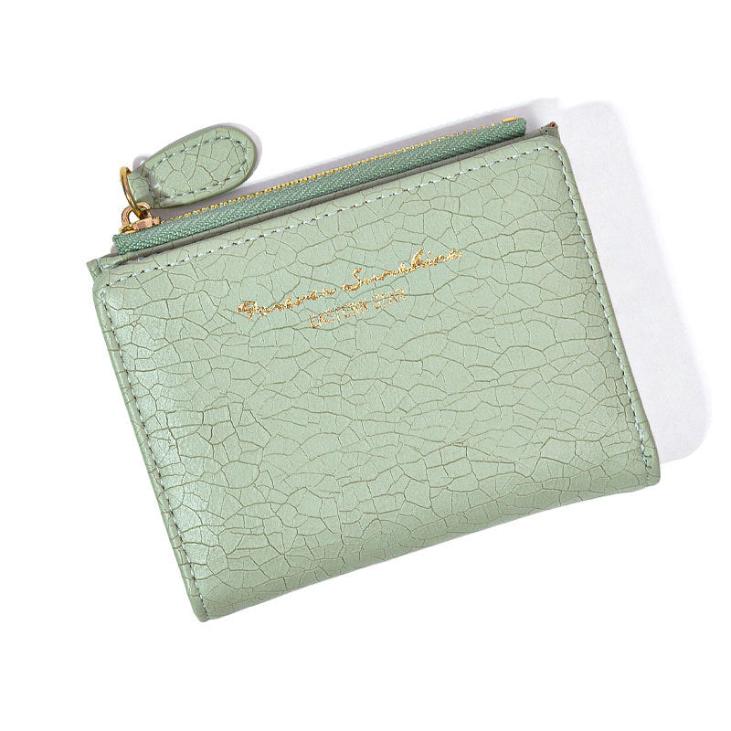 Cartera plegable retro de estilo coreano para mujer