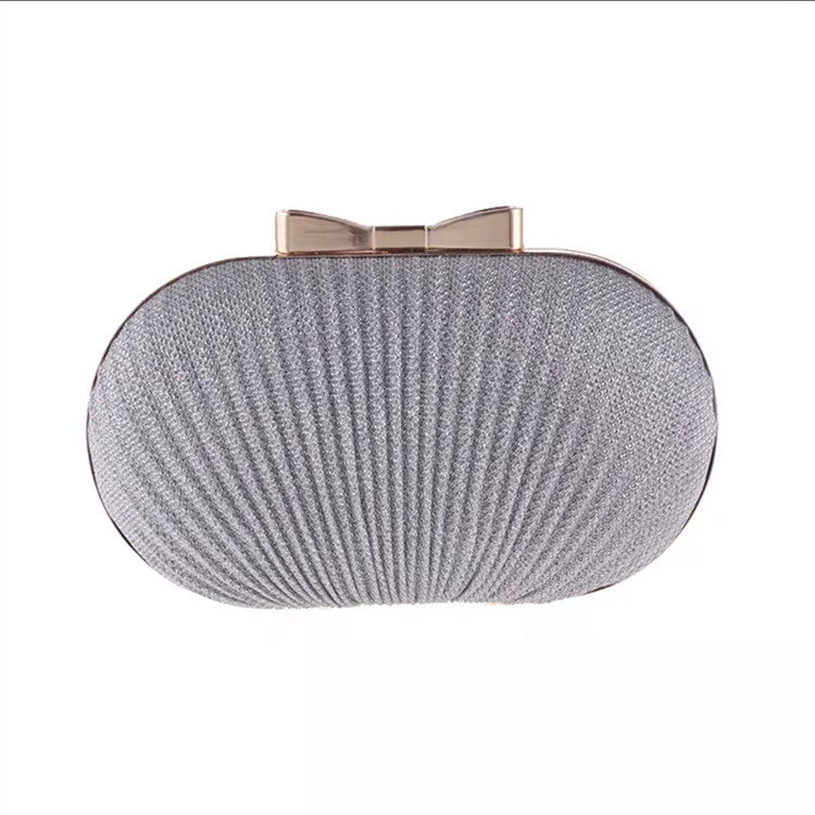 Sac de dîner plissé à la mode en forme d'œuf d'oie et de papillon
