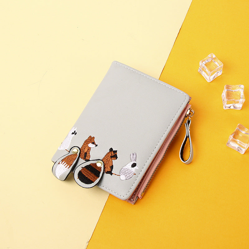 Women's Short Student Wallet Simple Korean Style Cute