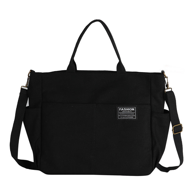 Sac messager multicouche en toile pour femmes, sacoche rétro décontractée de grande capacité, nouvelle collection