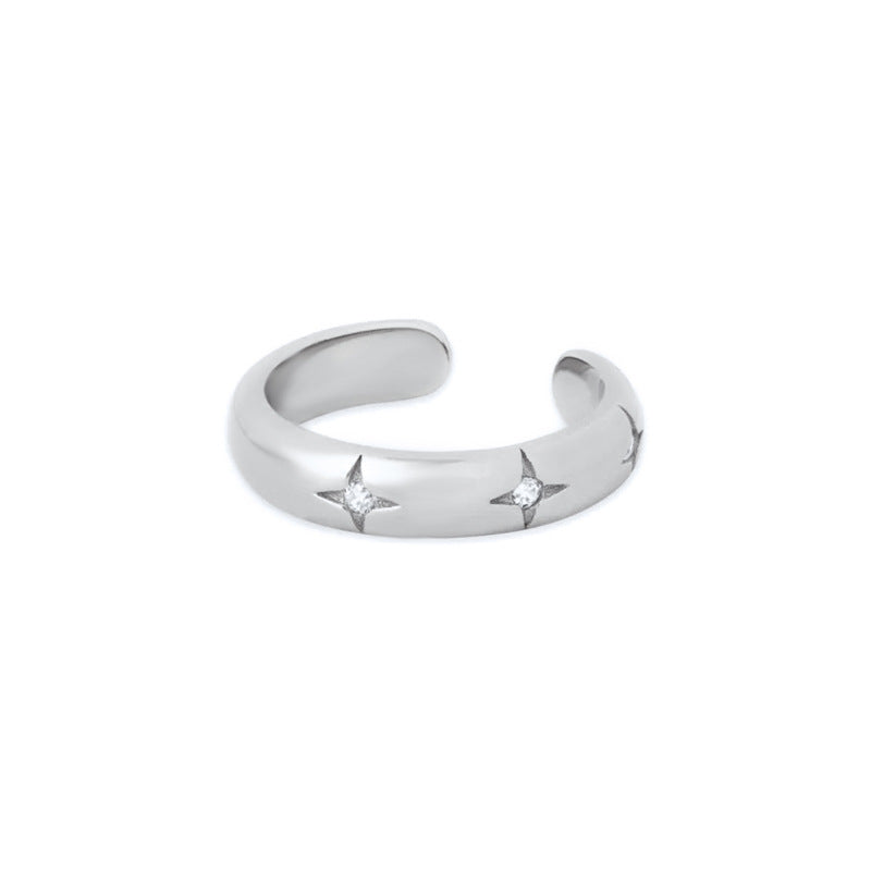 Entry Lux Design d'intérêt spécial Vent froid XINGX Clip d'oreille en cuivre or 18 carats
