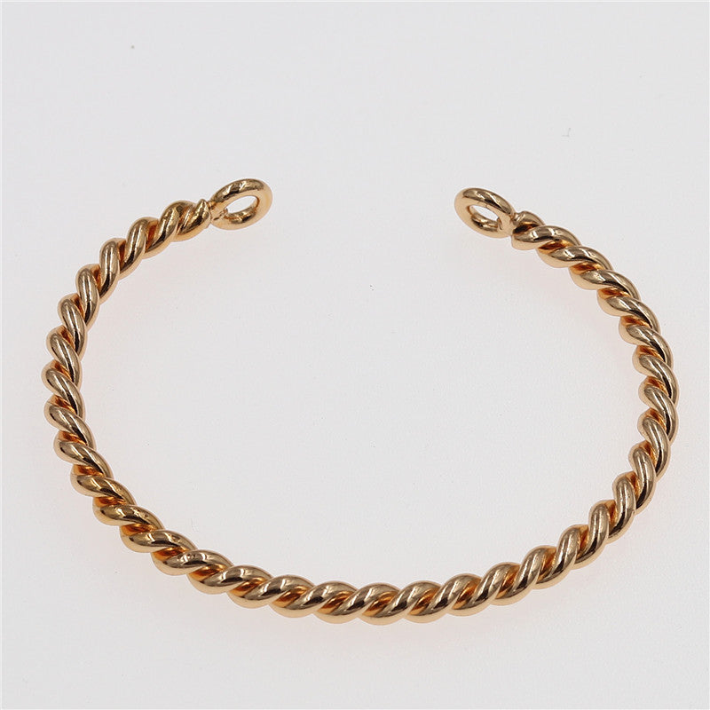 Bracelet torsadé rétro mode femme