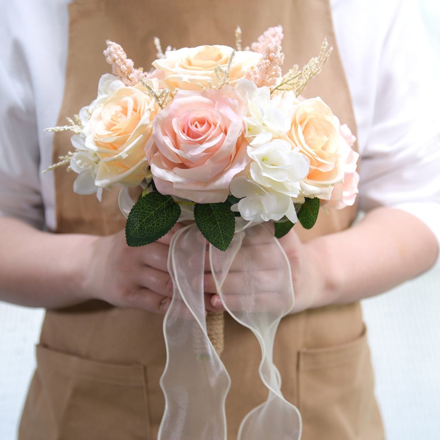 Simulation de Bouquet à main en plein air, accessoires de photographie, fournitures de mariage pour mariée
