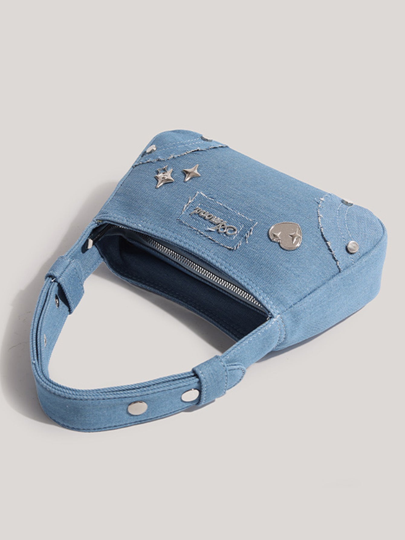 Rétro minorité Design petit sac à main été nouveau métal XINGX Denim