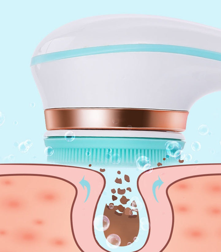Brosse de bain électrique en Silicone, épurateur de dos, Rechargeable par USB, brosse de douche rotative à 2 vitesses, brosse de nettoyage du corps étanche pour Spa
