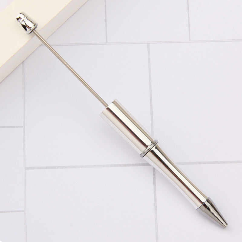 Stylo à bille créatif en plastique avec perles