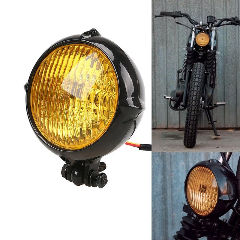Faros Retro Coche Eléctrico Faros Negros Frescos Faros