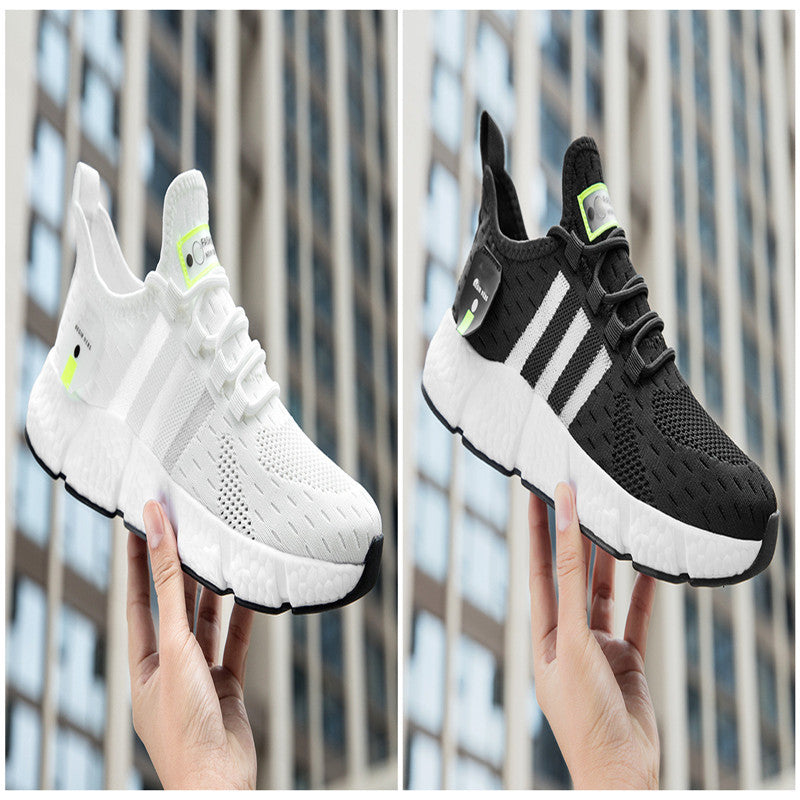 Zapatos deportivos transpirables tejidos con mosca de ocio