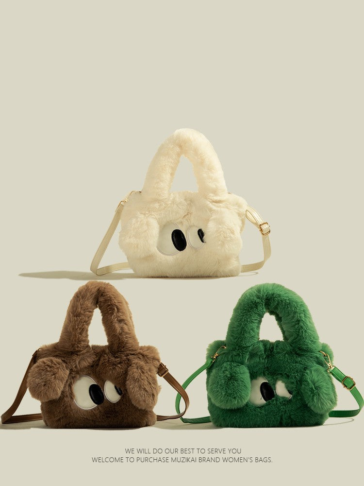 Sac à main en peluche pour bandoulière à une épaule pour femmes