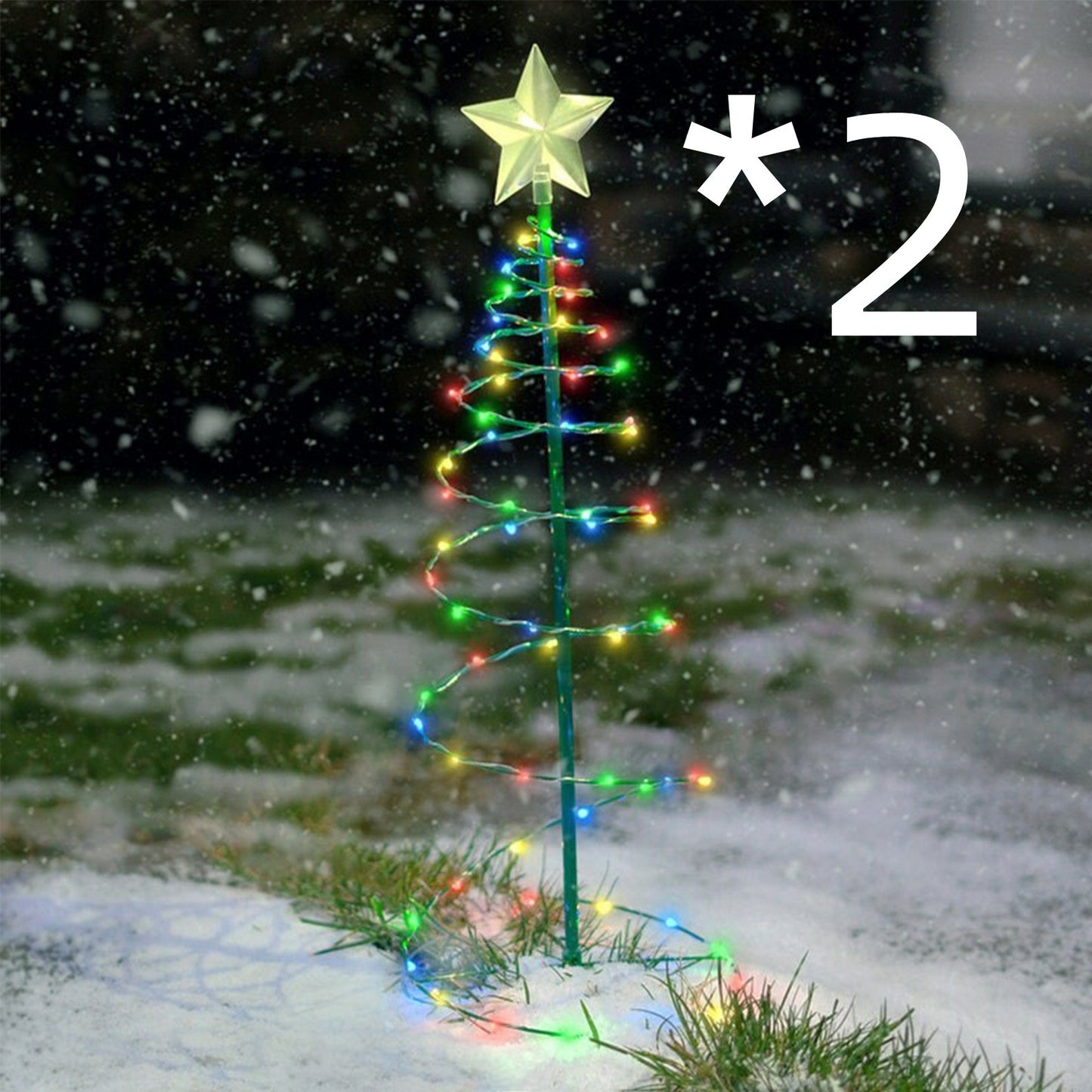 Decoración del árbol de Navidad Iluminación del patio al aire libre