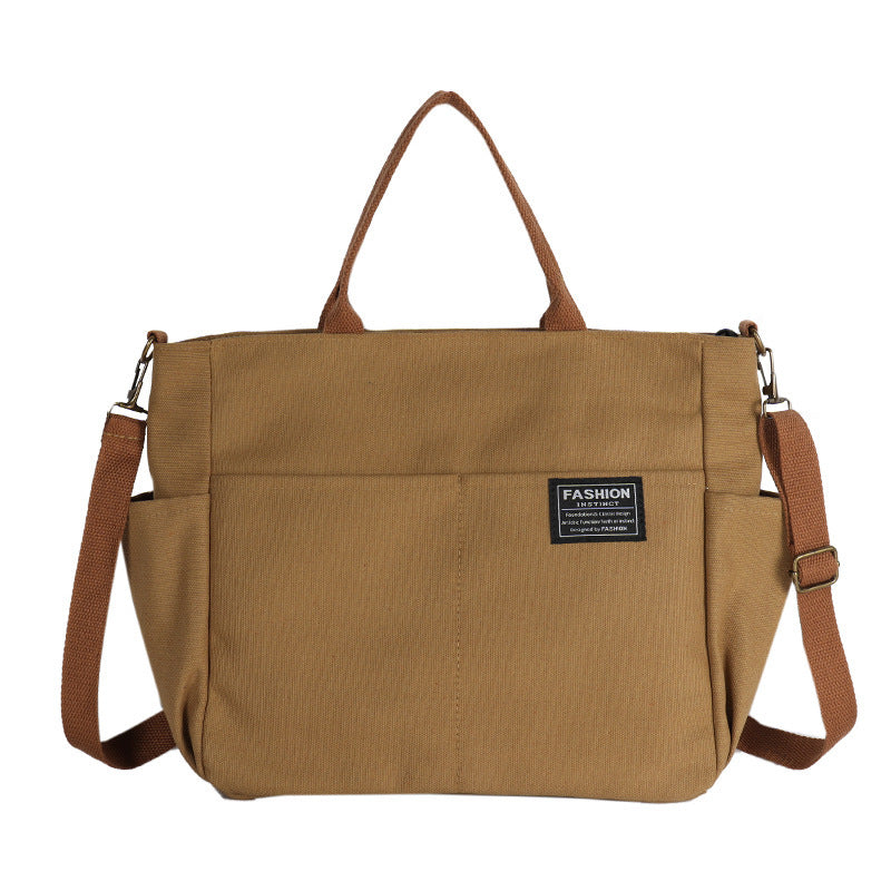 Sac messager multicouche en toile pour femmes, sacoche rétro décontractée de grande capacité, nouvelle collection
