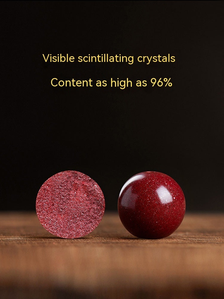 Pulsera de cinabrio de mineral crudo natural para mujer