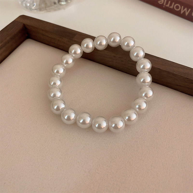 French Retro Simple Pearl Stretch Bracelet