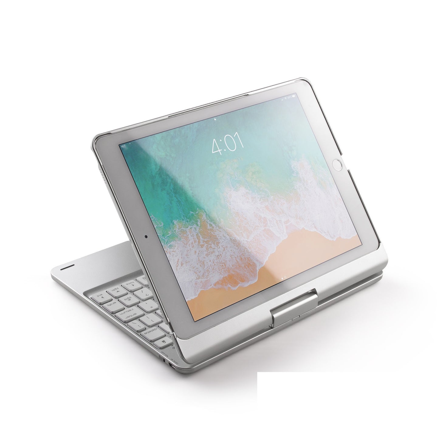 Compatible avec Apple, clavier tactile Bluetooth rotatif avec rétroéclairage