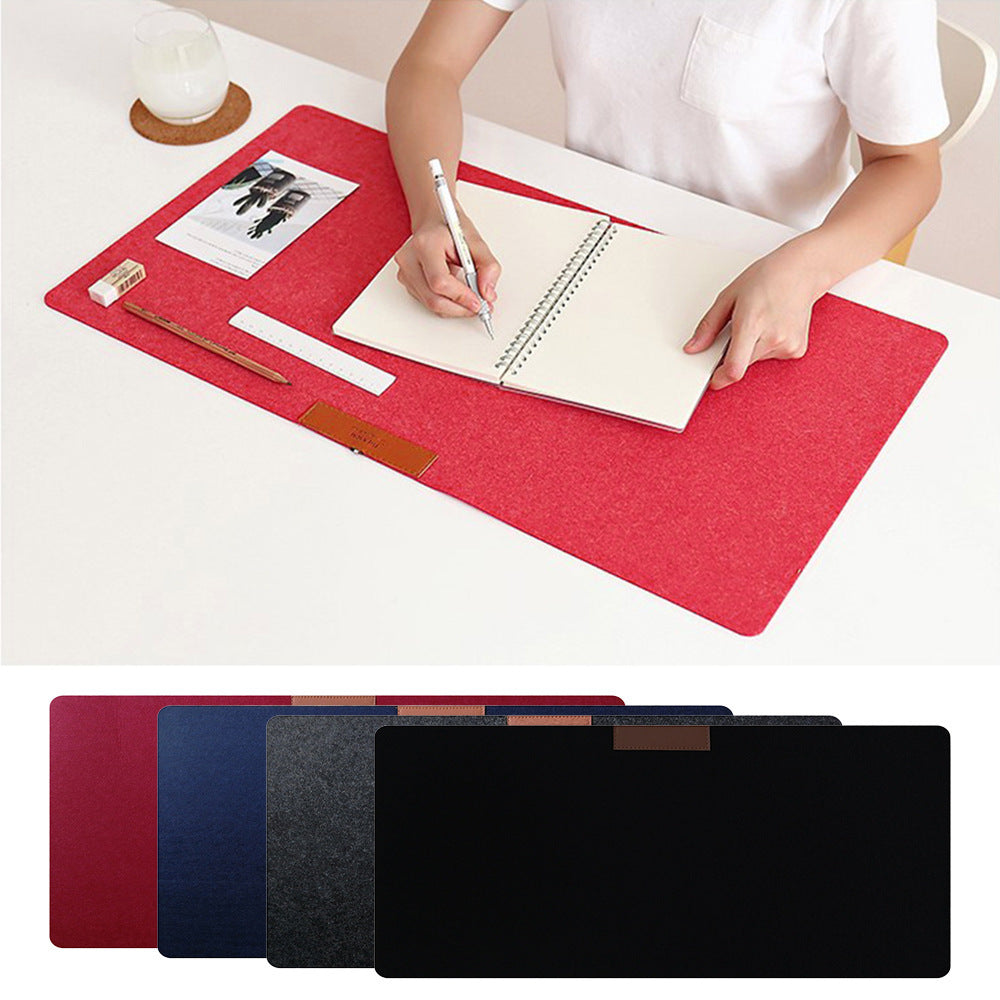 Grand tapis de souris absorbant la transpiration en feutre de bureau
