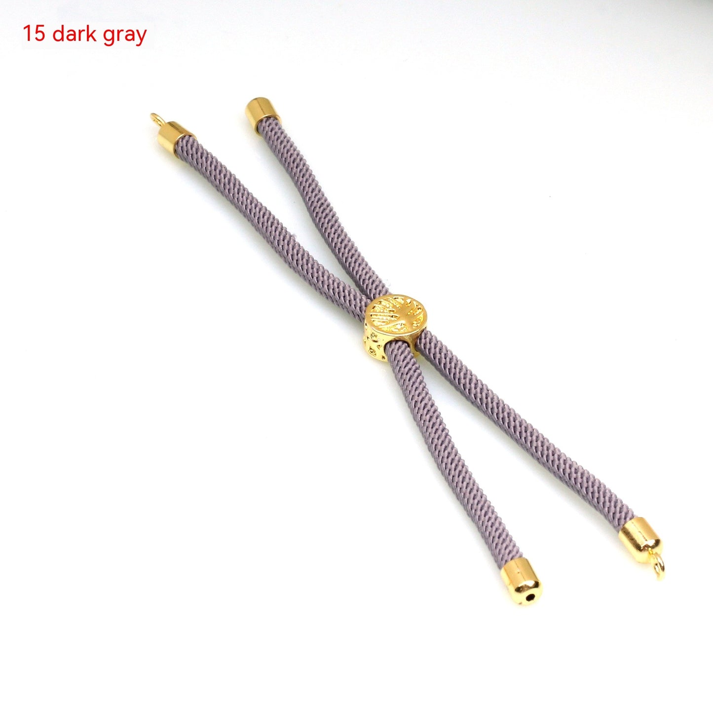 18K Bag Gold Buckle Color Retention 3MM Milan Bracelet Bracelet Adjustable Push-pull Semi-finished Product Accessories