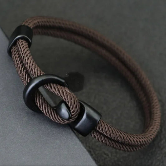 Bracelet tissé pour hommes à personnalité simple