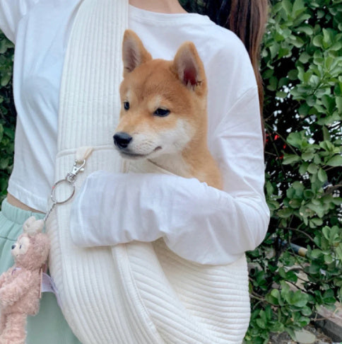 Sac en toile pour animaux de compagnie à bandoulière portable pour sortir