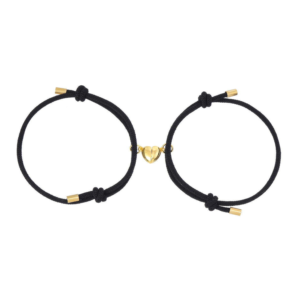 Bracelet de couple d'aspiration d'aimant d'amour en alliage