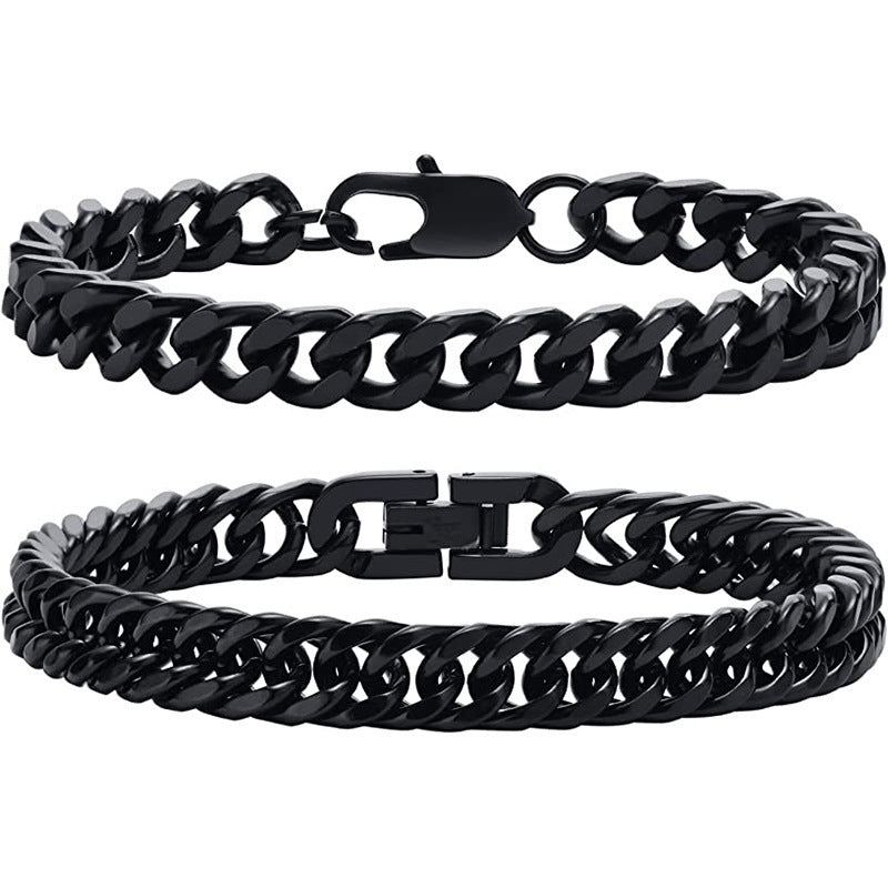 European And American Fashion Titanium Steel Chain Bracelet Stainless Steel Ornament