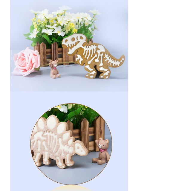 Moule à biscuits dinosaure, gaufrage artisanal du sucre, moule de cuisson de desserts 3D, outil de décoration de Fondant