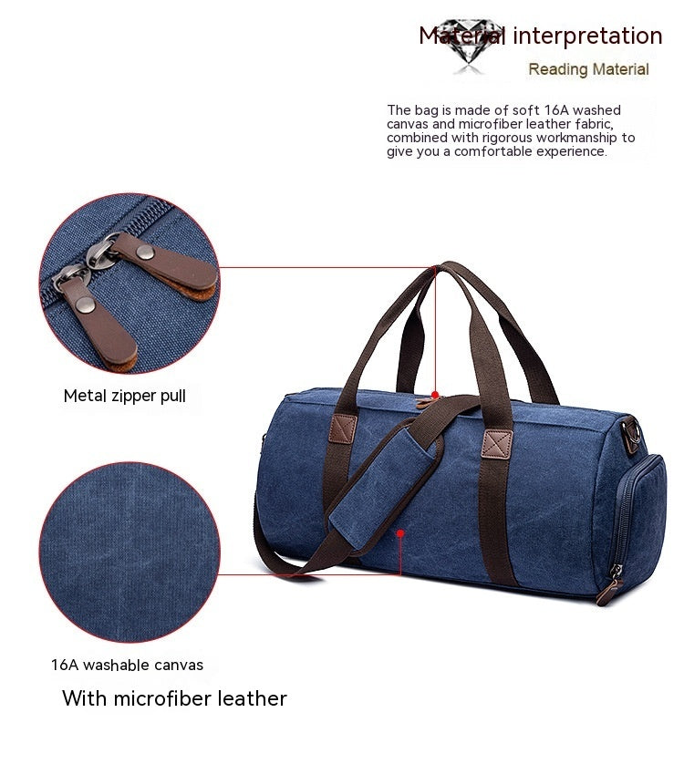 Sac messager en toile portable pour voyage en plein air