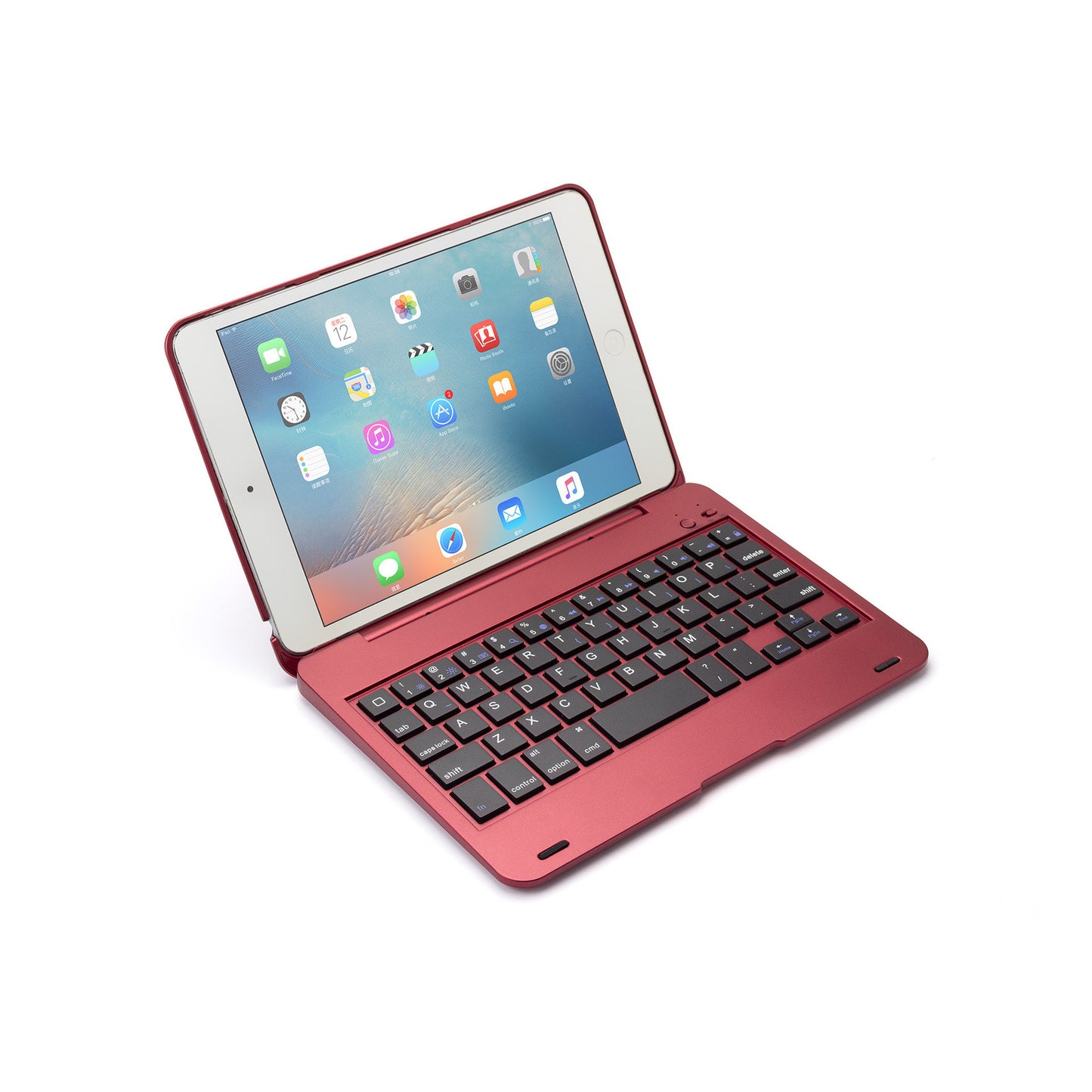 Compatible avec Apple, clavier tactile Bluetooth rotatif avec rétroéclairage