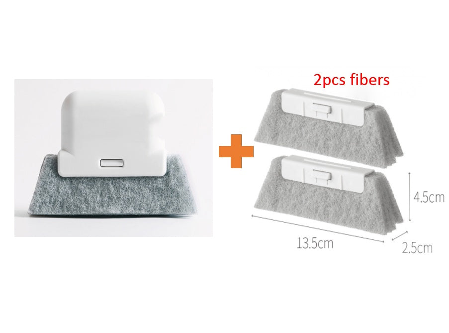 Brosse de nettoyage à rainure créative, nettoie rapidement tous les coins et les espaces, brosses de nettoyage de rails de portes et fenêtres détachables