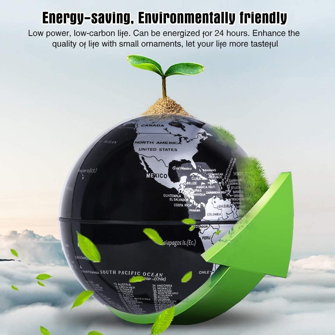 Globo levitante magnético con luz LED, para niños y adultos que aprenden, decoración de globo flotante de 3,5 pulgadas, regalo genial perfecto en la oficina y el hogar