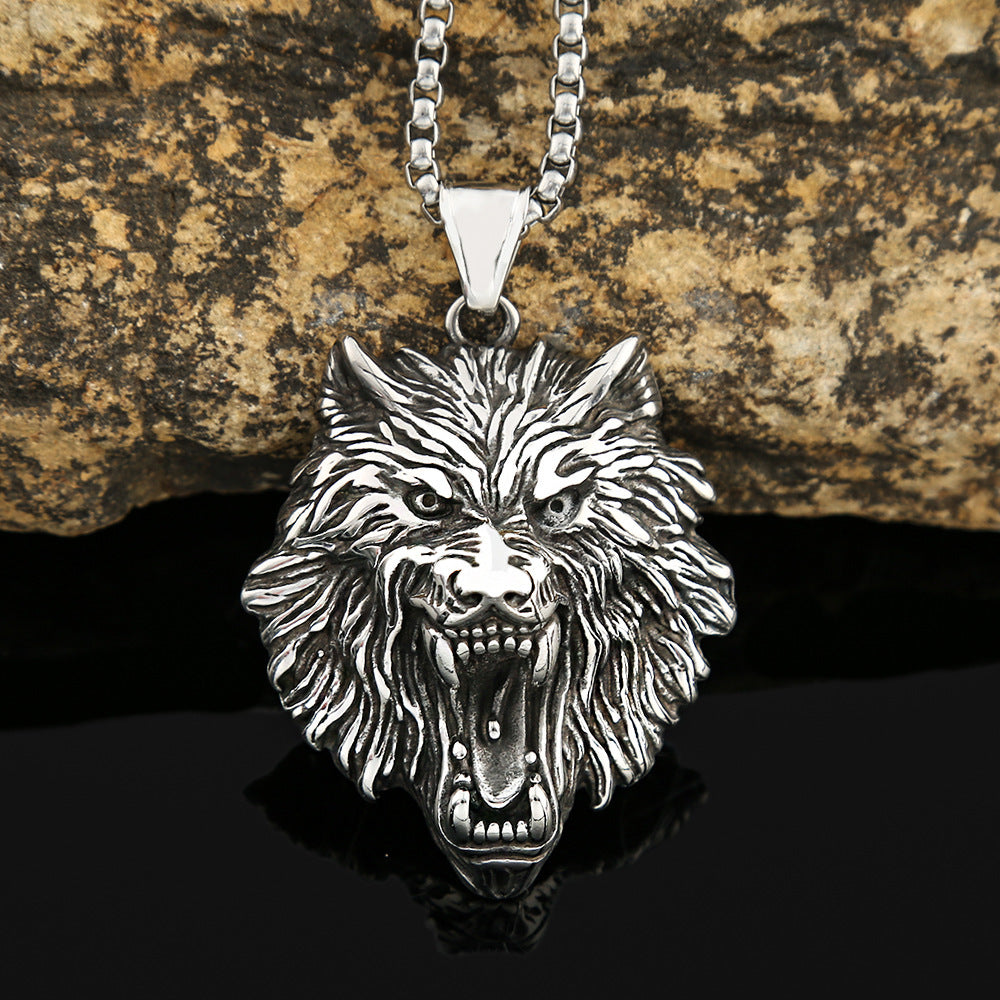Power Style Personalized Stainless Steel Viking Hip Hop Retro Titanium Steel Men's Necklace