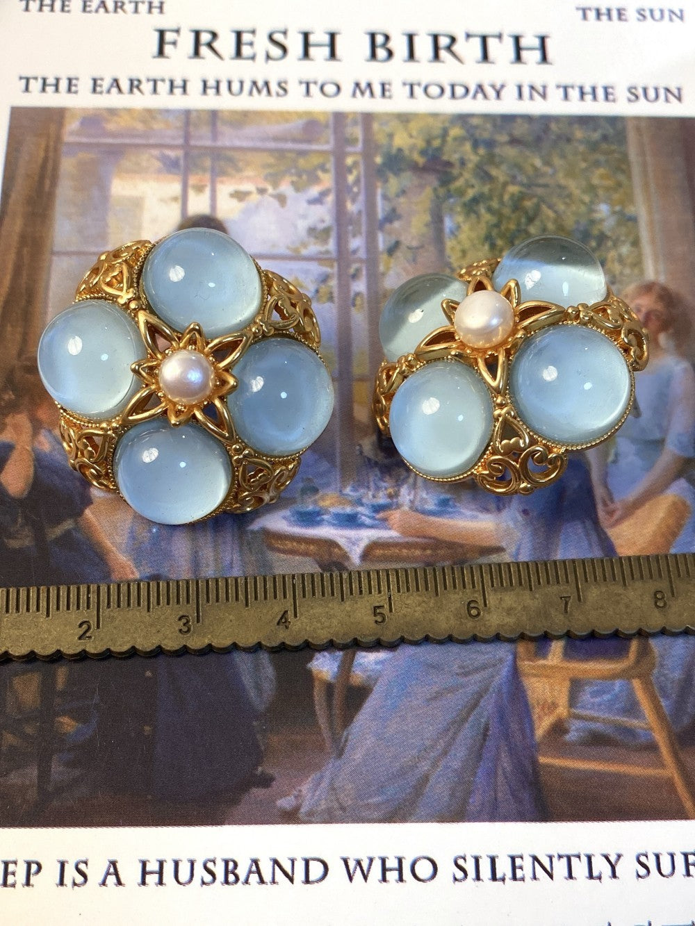 Retro Court Glaze Earring Ear Clip