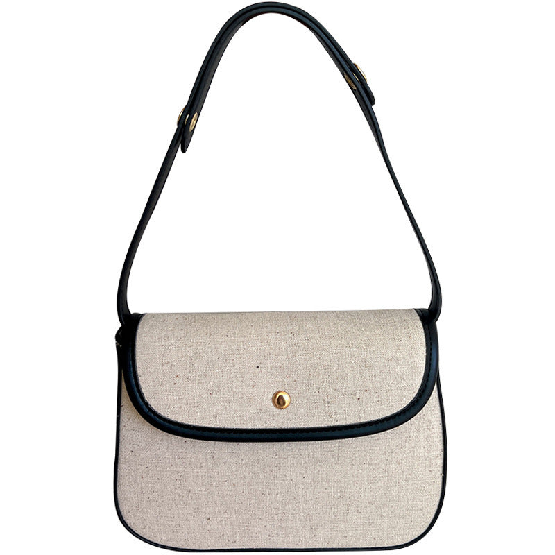 Sac à bandoulière en toile élégante pour femmes, nouveau début d'automne, polyvalent