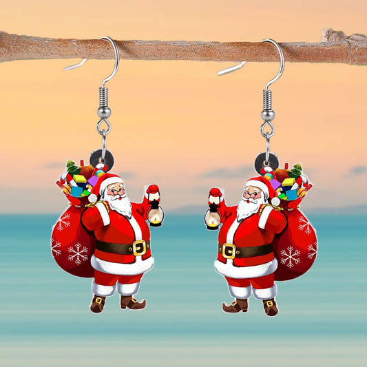Cartoon Cute Santa Claus Acrylic Earrings