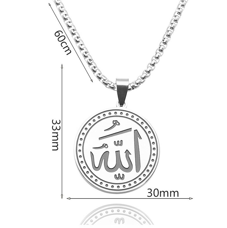 Colgante geométrico popular Collar de hombre elegante y simple personalizado