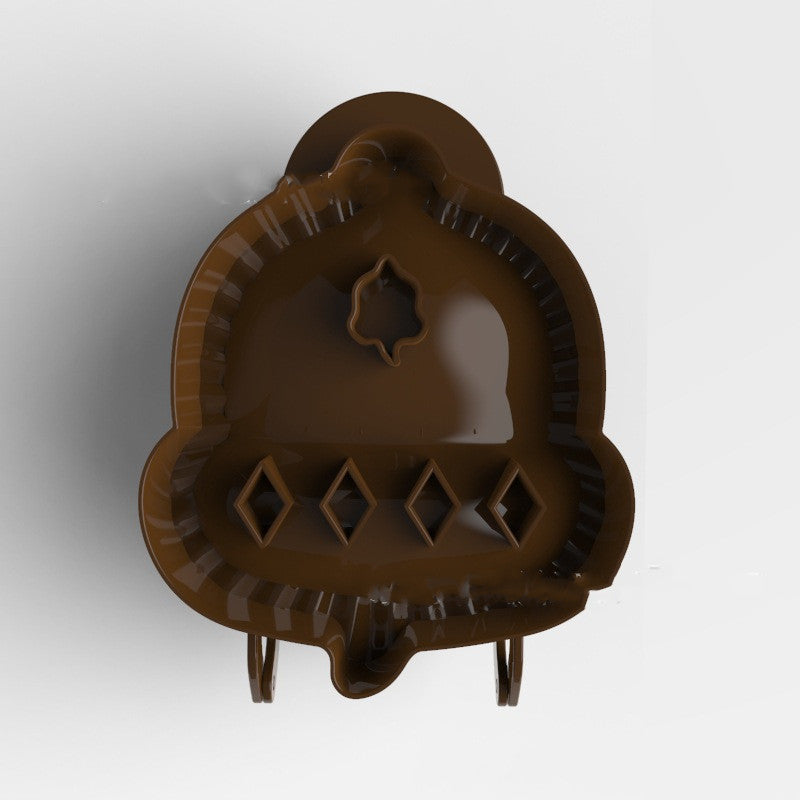 Juego de moldes para tartas de mano de otoño de 3 herramientas de cocina para hornear navideñas