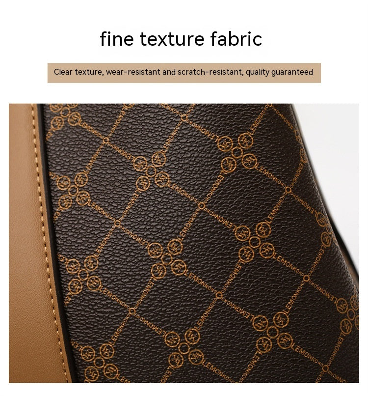 Bolso cruzado de gran capacidad con estampado de un solo hombro para mujer